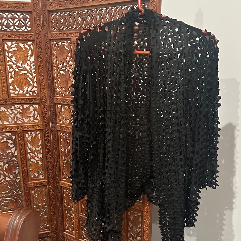 Adore Black Women's Cut Out Layering piece